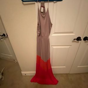 Color block racer back Maxi Dress size L